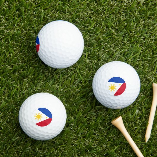 Filipijnen Golf Balls, Filipijnse vlagpatriotten Golfballen (Insitu Gras)