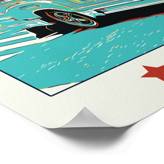 Filipijnen, iconisch juweel in Manilla Poster (Hoek)