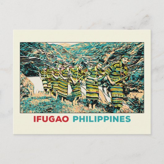 Filipijnen, Ifugao people Cordillera Central Briefkaart (Voorkant)