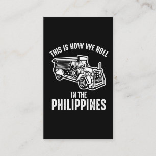 Filipijnen Jeepney - Filippijns Fun Visitekaartje