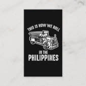 Filipijnen Jeepney - Filippijns Fun Visitekaartje (Voorkant)