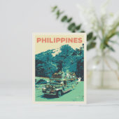 Filipijnen, jeepney in Luzon, centraal cordillera Briefkaart (Staand voorkant)