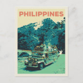 Filipijnen, jeepney in Luzon, centraal cordillera Briefkaart (Voorkant)