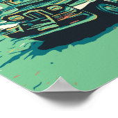 Filipijnen, jeepney in Luzon, centraal cordillera Poster (Hoek)