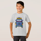 Filipijnen Jeepney, Playful en Colorful T-shirt (Voorkant volledig)