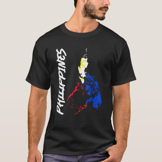 Filipijnen Kaart Filippijnse Pride Pinoy Pinay T-shirt (Voorkant)