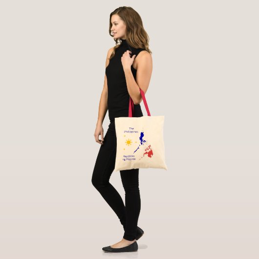 Filipijnen Kaart Grafisch Canvas Bag Tote Bag (Voorkant (model))