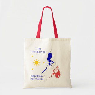 Filipijnen Kaart Grafisch Canvas Bag Tote Bag