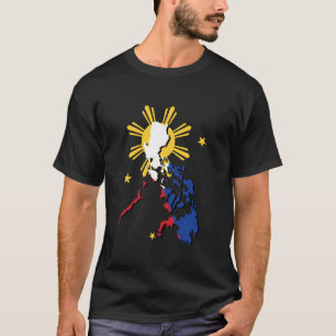 Filipijnen Kaart Vlag Filipijnen Pride Pinoy T-shirt