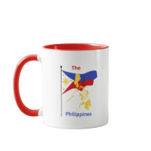 Filipijnen Kaart & Vlag Koffie Mok