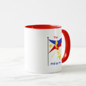 Filipijnen Kaart & Vlag Koffie Mok (Voorkant rechts)