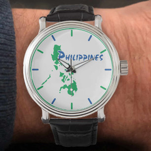 Filipijnen Kaart Wristwatch Horloge