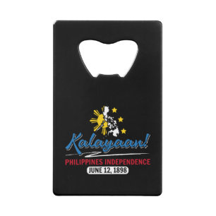 Filipijnen Kalayaan Independence Day Creditkaart Flessenopener