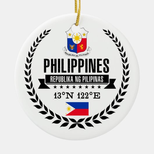 Filipijnen Keramisch Ornament (Voorkant)