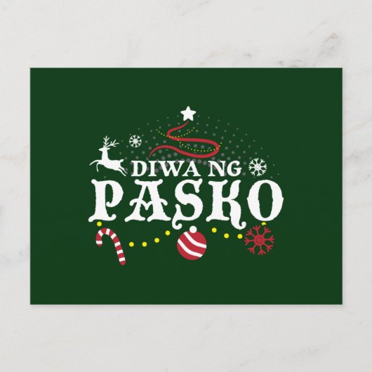 Filipijnen kerstdialoog - Diwa ng Pasko Briefkaart (Voorkant)