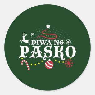 Filipijnen kerstdialoog - Diwa ng Pasko Ronde Sticker