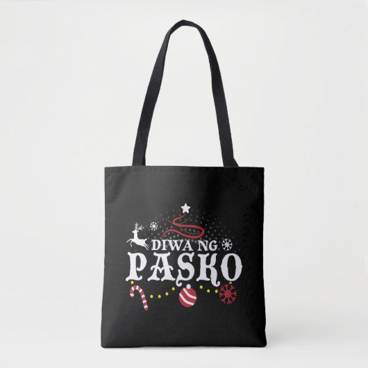 Filipijnen kerstdialoog - Diwa ng Pasko Tote Bag (Voorkant)