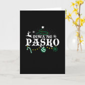 Filipijnen Kerstmis - Diwa ng Pasko Kaart (Gele Bloem)