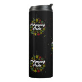 Filipijnen: Kerstmis Maligayang Pasko Snowflakes Thermosbeker (Gedraaid links)