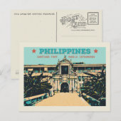 Filipijnen: Manila Intramuros Santiago fort Briefkaart (Voorkant / Achterkant)