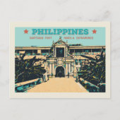 Filipijnen: Manila Intramuros Santiago fort Briefkaart (Voorkant)