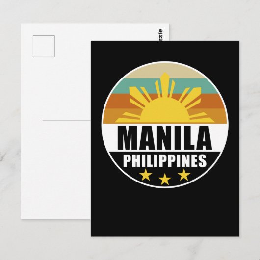 Filipijnen Manila Proud Filipino Love Pinoy Briefkaart (Voorkant / Achterkant)