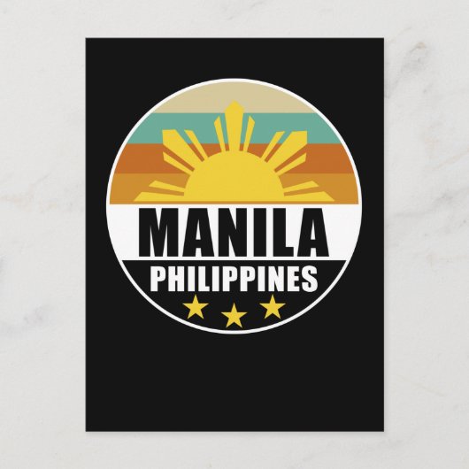 Filipijnen Manila Proud Filipino Love Pinoy Briefkaart (Voorkant)