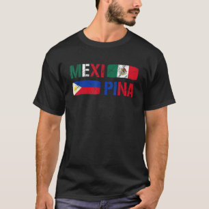 Filipijnen Mexico Filipina Trots Mexipina Mexicaan T-shirt