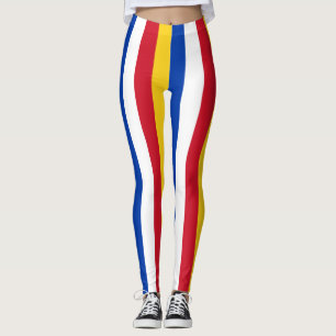 Filipijnen Nationale vlag Kleuren Verticaal gestre Leggings