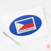 Filipijnen Ovale Sticker (Envelop)