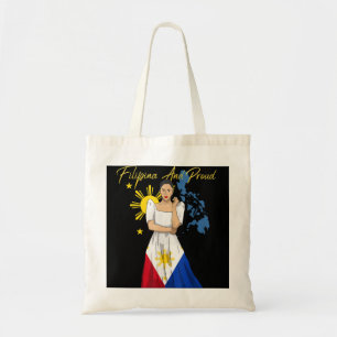 Filipijnen Pinay Filipina Pride Islands Flag Girl Tote Bag