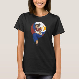 Filipijnen Pinay Filipina Pride Proud Flag Beauti T-shirt