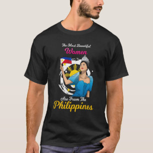 Filipijnen Pinay Filipina Pride Proud Flag Beauti T-shirt