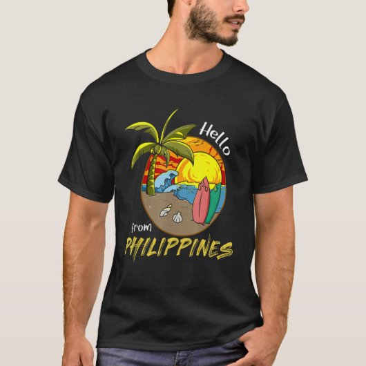 Filipijnen Pinay Filipino Pride Country Flag Isla T-shirt (Voorkant)