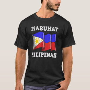 Filipijnen Pinay Filipino Pride Country Flag Mabu T-shirt