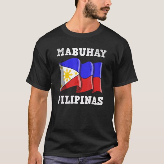 Filipijnen Pinay Filipino Pride Country Flag Mabu T-shirt (Voorkant)