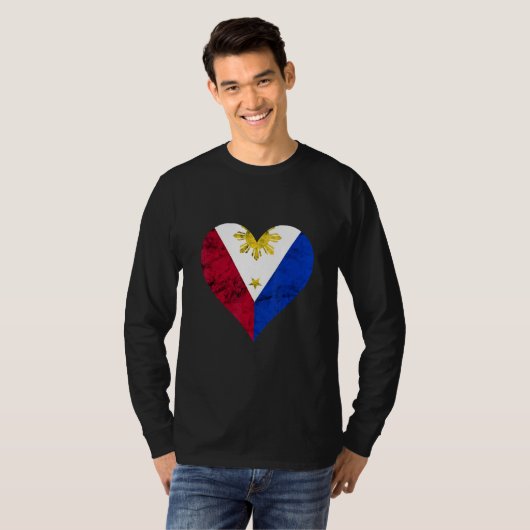 Filipijnen Pinoy Love Pride Filipino Philippine F T-shirt (Voorkant volledig)