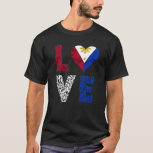Filipijnen Pinoy Love Pride Filipino Philippine F T-shirt