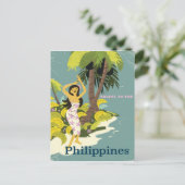 Filipijnen poster Vintage Briefkaart (Staand voorkant)