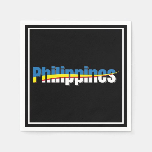 Filipijnen - Pride - Typografie Art Servet (Voorkant)