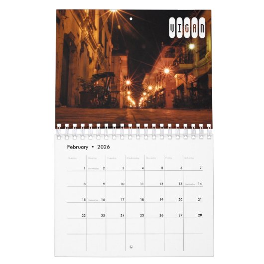 Filipijnen reisbestemming kalender (Feb 2026)