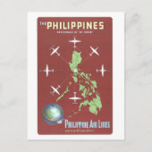 Filipijnen Reisposter Briefkaart (Voorkant)