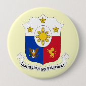 Filipijnen Ronde Button 4,0 Cm (Voorkant)