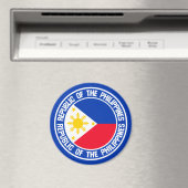 Filipijnen Ronde Emblem Magneet (Insitu (Vaatwasser))