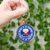 Filipijnen Ronde Emblem Sleutelhanger (Hand)