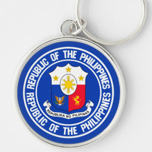 Filipijnen Ronde Emblem Sleutelhanger