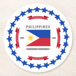 Filipijnen Ronde Kartonnen Onderzetter