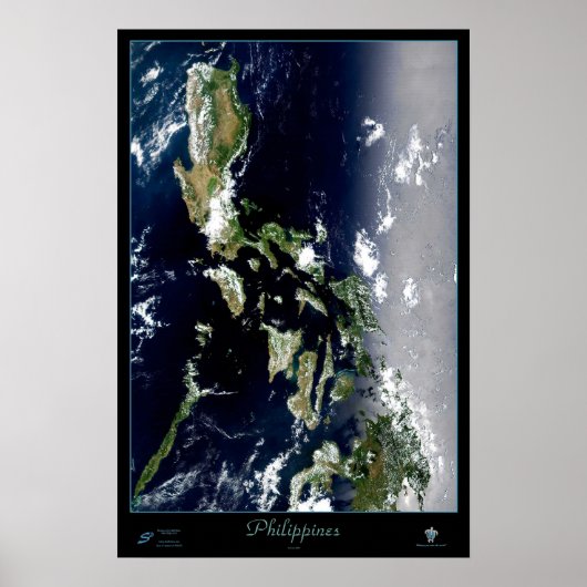 Filipijnen satellietposter poster (Voorkant)