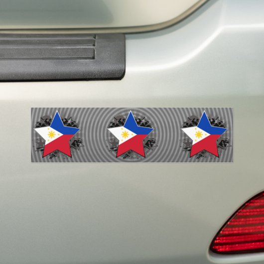 Filipijnen Star Bumpersticker (Op auto)