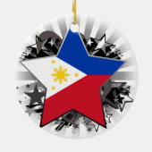 Filipijnen Star Keramisch Ornament (Achterkant)